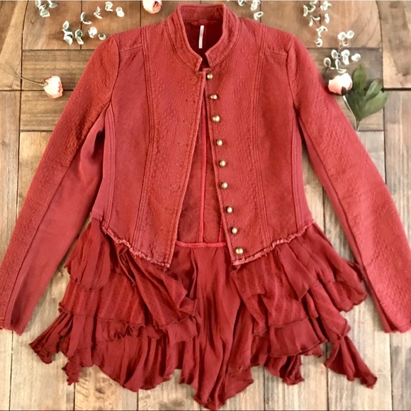 Military Ruffle Jacket 